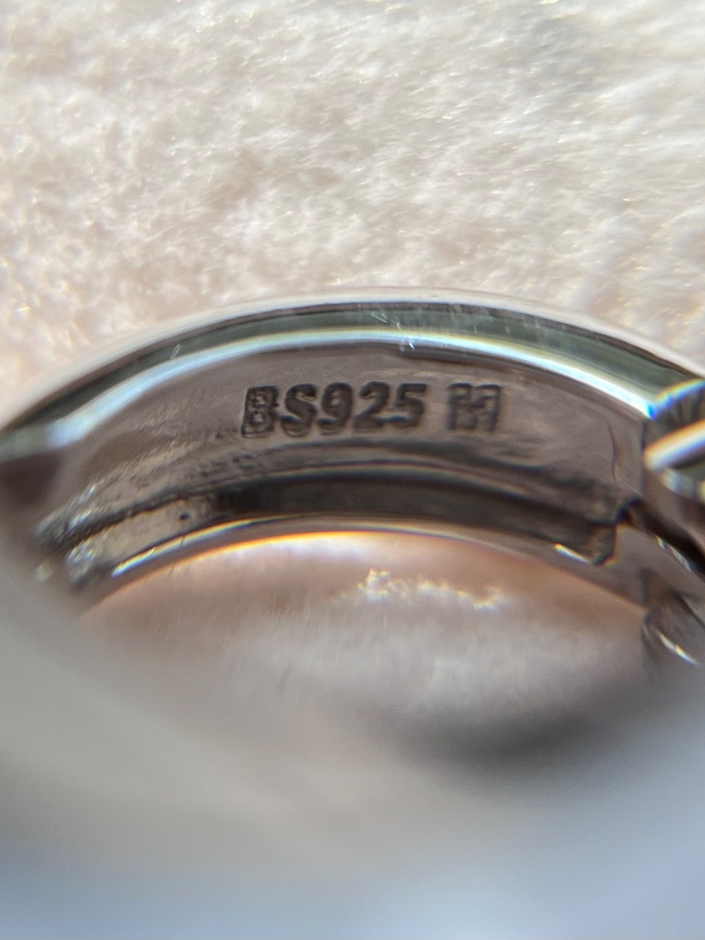 E071 | Moissanite Huggie Hoop Earrings - Picture 4 of 4